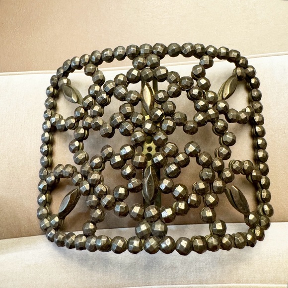 French Cut Steel Antique Shoe Buckle - Picture 2 of 7